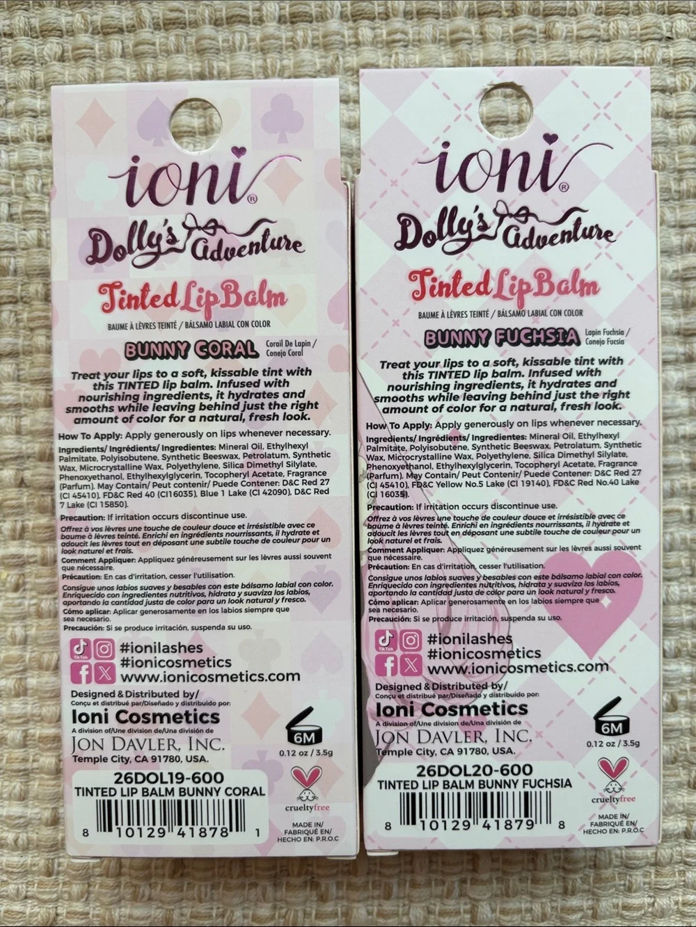 Dolly Adventure Tinted Lip Balm - Pink